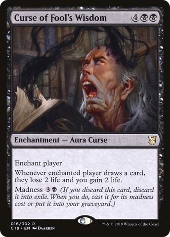 Curse of Fool's Wisdom [Commander 2019]