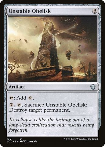 Unstable Obelisk [Innistrad: Crimson Vow Commander]