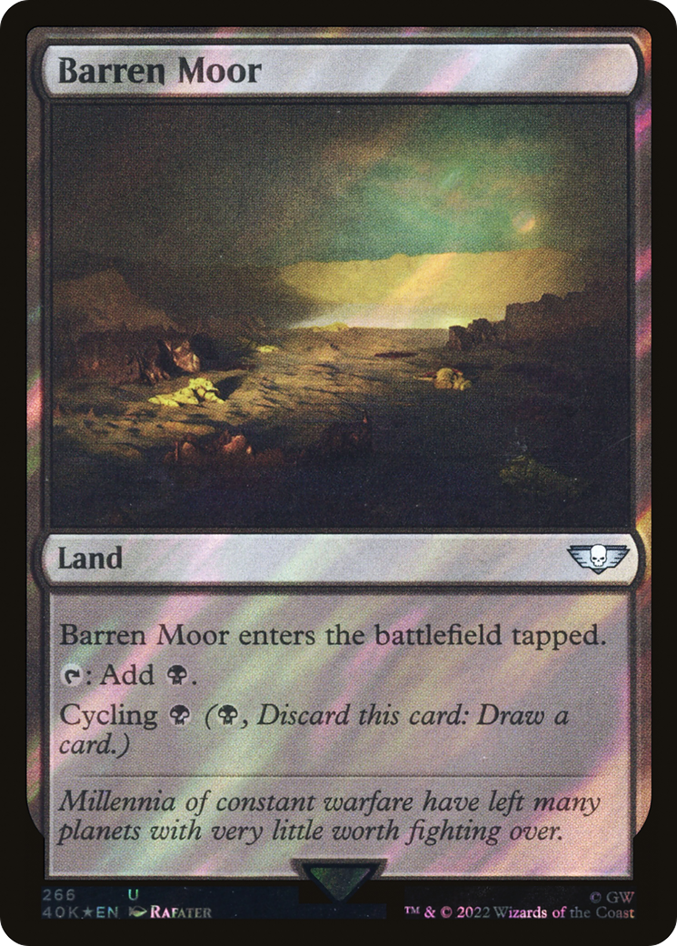 Barren Moor (Surge Foil) [Universes Beyond: Warhammer 40,000]