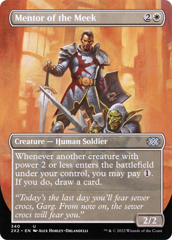 Mentor of the Meek (Borderless Alternate Art) [Double Masters 2022]