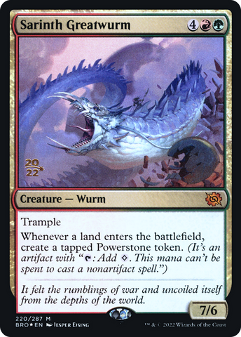 Sarinth Greatwurm [The Brothers' War: Prerelease Promos]
