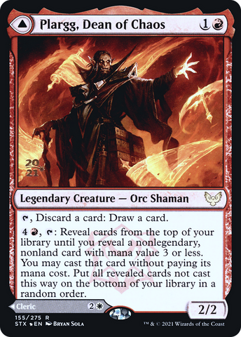 Plargg, Dean of Chaos // Augusta, Dean of Order [Strixhaven: School of Mages Prerelease Promos]