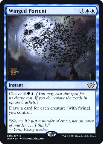 Winged Portent [Innistrad: Crimson Vow Prerelease Promos]