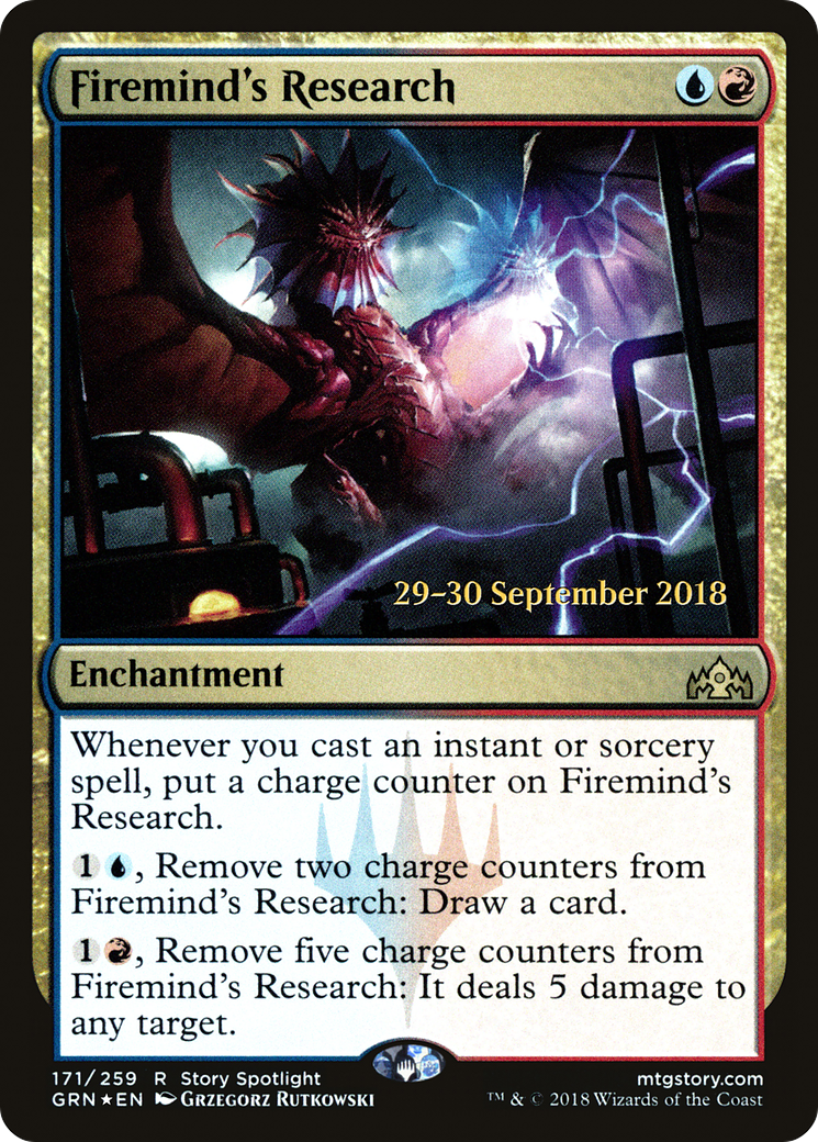 Firemind's Research  [Guilds of Ravnica Prerelease Promos]