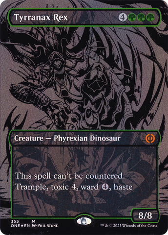 Tyrranax Rex (Oil Slick Raised Foil) [Phyrexia: All Will Be One]