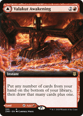 Valakut Awakening // Valakut Stoneforge (Borderless) [Zendikar Rising]