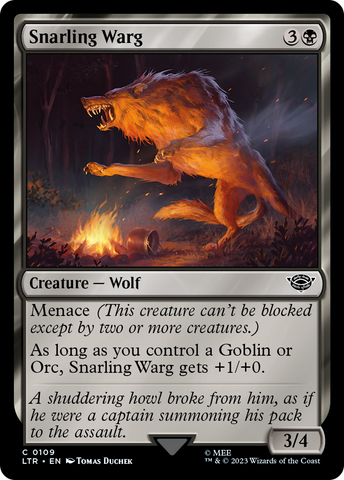 Snarling Warg [The Lord of the Rings: Tales of Middle-Earth]