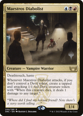 Maestros Diabolist (Promo Pack) [Streets of New Capenna Promos]