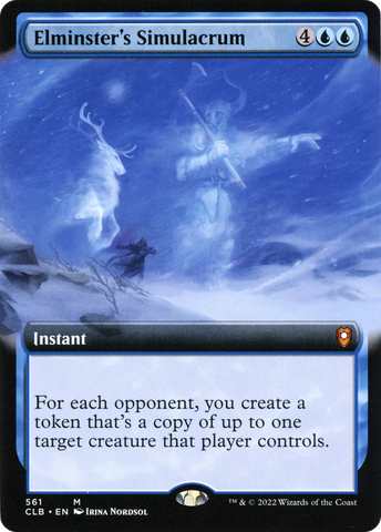 Elminster's Simulacrum (Extended Art) [Commander Legends: Battle for Baldur's Gate]