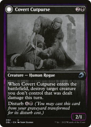 Covert Cutpurse // Covetous Geist [Innistrad: Double Feature]