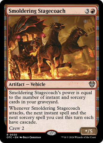 Smoldering Stagecoach [Outlaws of Thunder Junction Commander]