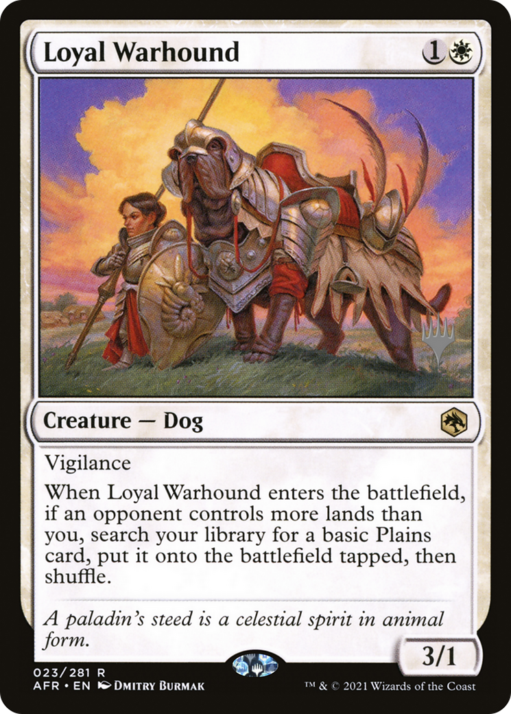 Loyal Warhound (Promo Pack) [Dungeons & Dragons: Adventures in the Forgotten Realms Promos]