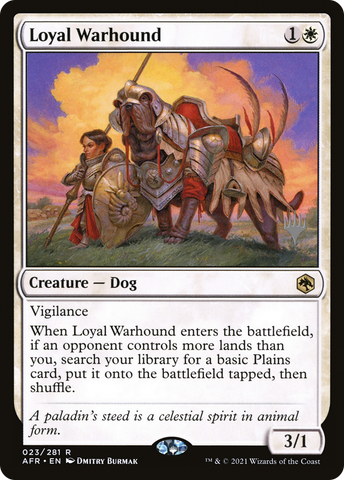 Loyal Warhound (Promo Pack) [Dungeons & Dragons: Adventures in the Forgotten Realms Promos]