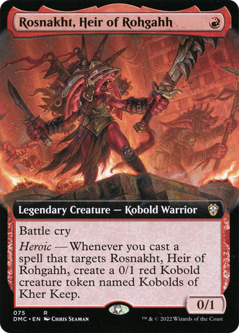 Rosnakht, Heir of Rohgahh (Extended Art) [Dominaria United Commander]