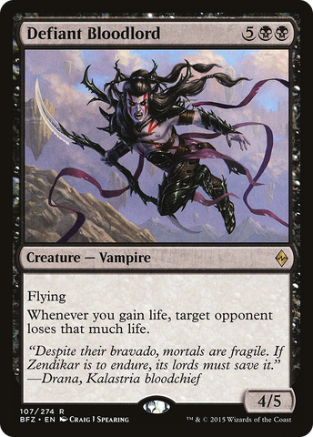 Defiant Bloodlord [Battle for Zendikar]