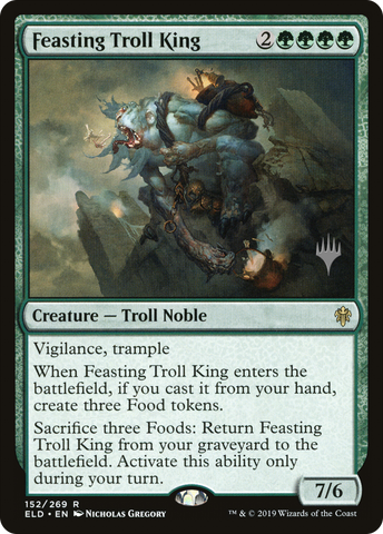 Feasting Troll King (Promo Pack) [Throne of Eldraine Promos]