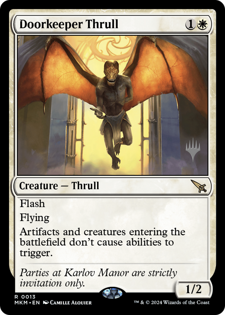 Doorkeeper Thrull (Promo Pack) [Murders at Karlov Manor Promos]
