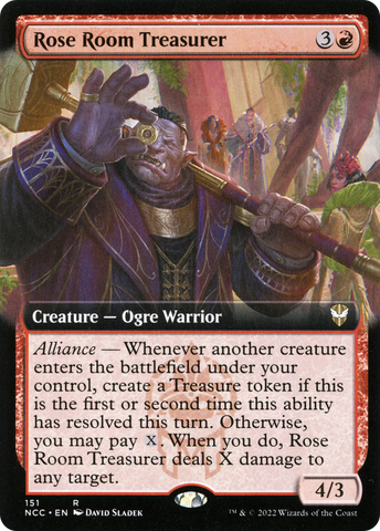 Rose Room Treasurer (Extended Art) [Streets of New Capenna Commander]