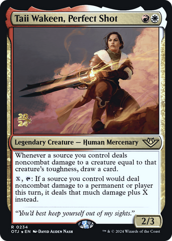 Taii Wakeen, Perfect Shot [Outlaws of Thunder Junction Prerelease Promos]