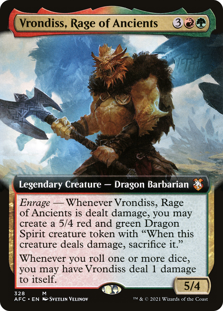 Vrondiss, Rage of Ancients (Extended) [Dungeons & Dragons: Adventures in the Forgotten Realms Commander]