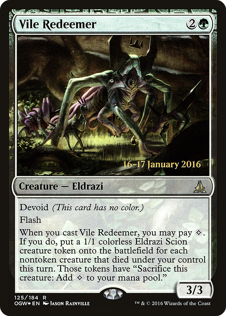 Vile Redeemer [Oath of the Gatewatch Prerelease Promos]