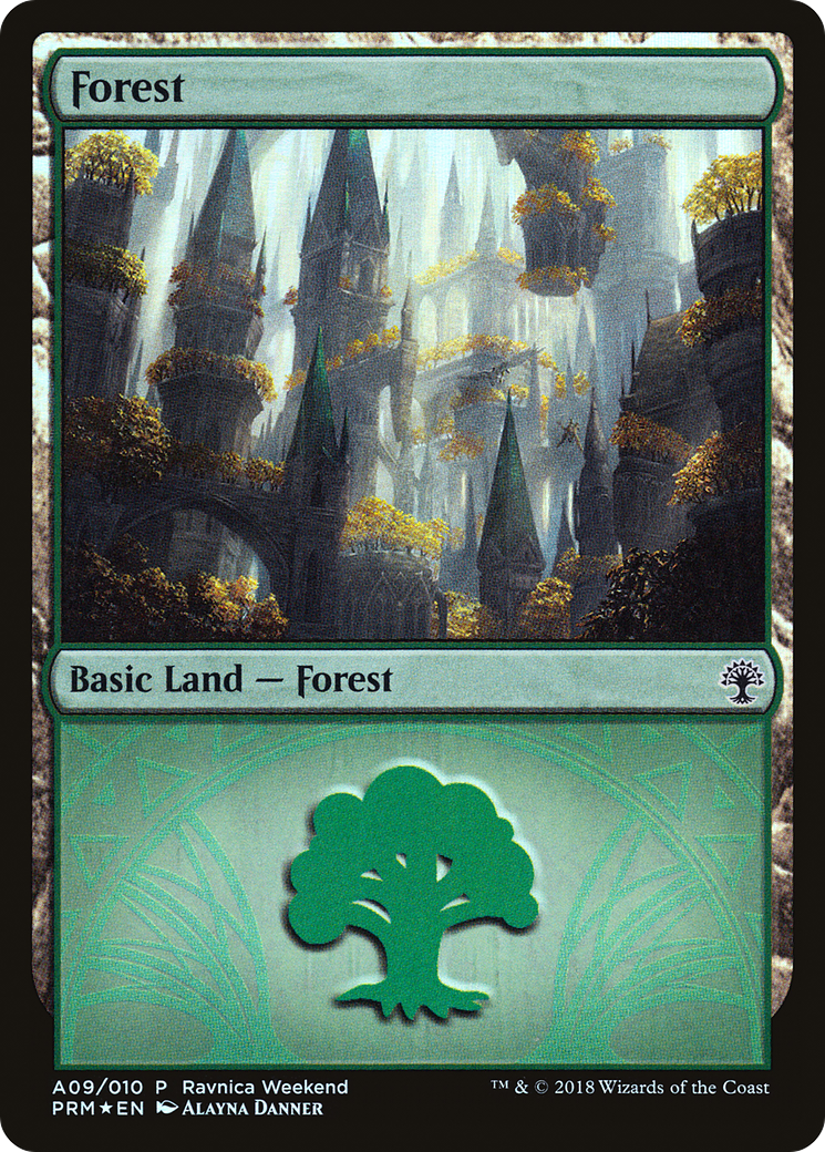 Forest (A09) [Guilds of Ravnica Ravnica Weekend]