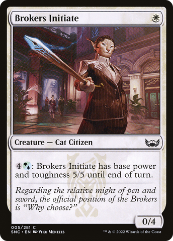 Brokers Initiate [Streets of New Capenna]