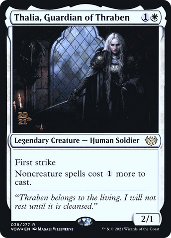 Thalia, Guardian of Thraben [Innistrad: Crimson Vow Prerelease Promos]