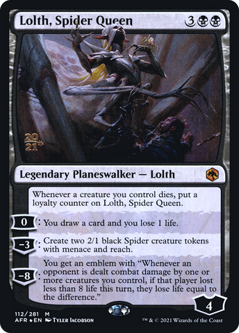 Lolth, Spider Queen [Dungeons & Dragons: Adventures in the Forgotten Realms Prerelease Promos]