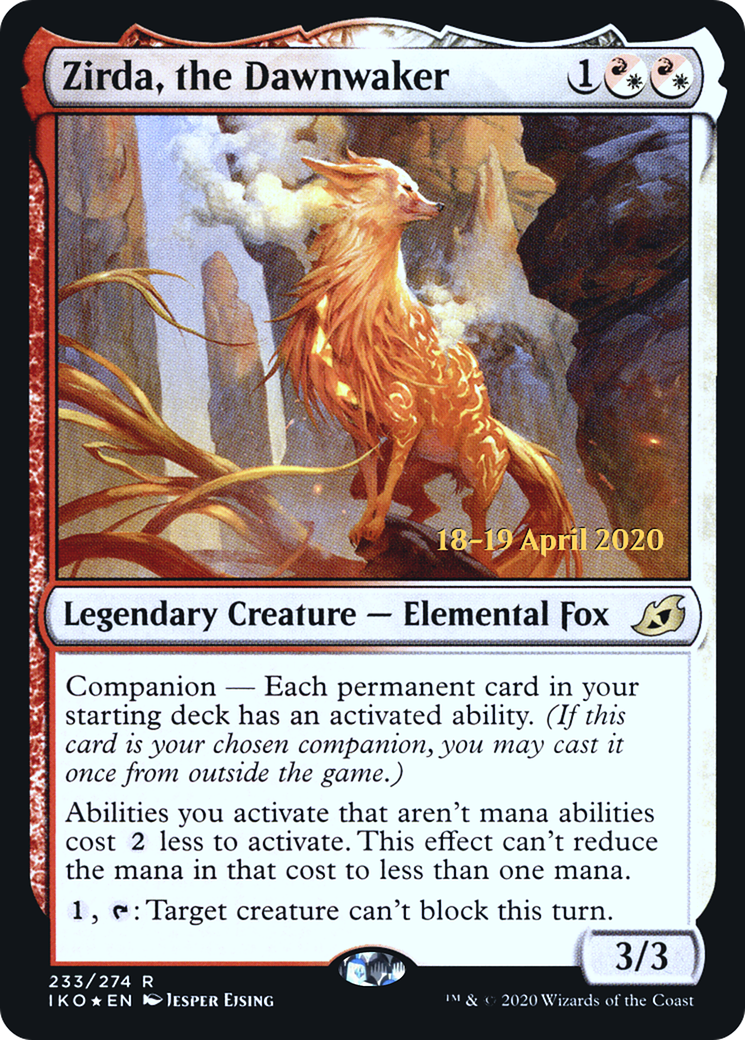 Zirda, the Dawnwaker  [Ikoria: Lair of Behemoths Prerelease Promos]