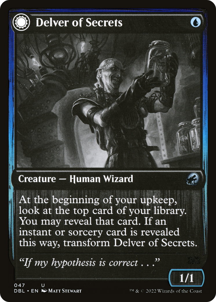 Delver of Secrets // Insectile Aberration [Innistrad: Double Feature]