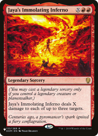 Jaya's Immolating Inferno [The List]