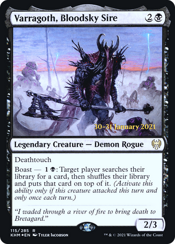 Varragoth, Bloodsky Sire  [Kaldheim Prerelease Promos]