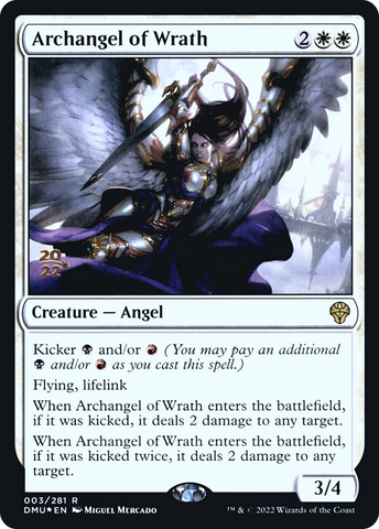 Archangel of Wrath [Dominaria United Prerelease Promos]