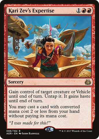 Kari Zev's Expertise [Aether Revolt]