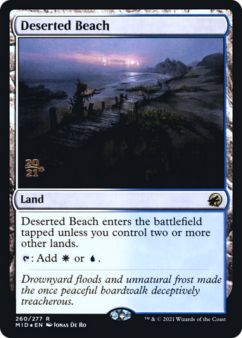 Deserted Beach [Innistrad: Midnight Hunt Prerelease Promos]