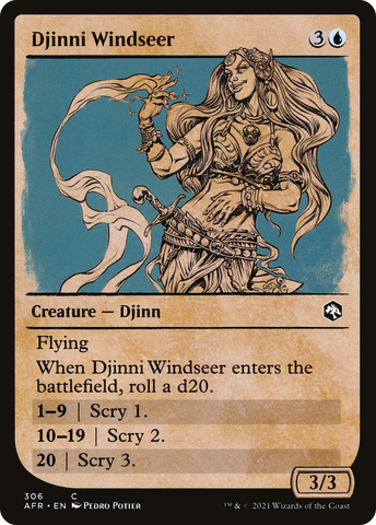 Djinni Windseer (Showcase) [Dungeons & Dragons: Adventures in the Forgotten Realms]