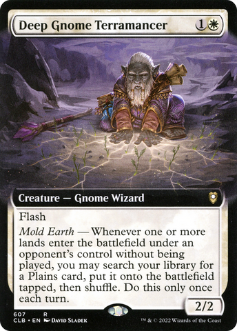 Deep Gnome Terramancer (Extended Art) [Commander Legends: Battle for Baldur's Gate]