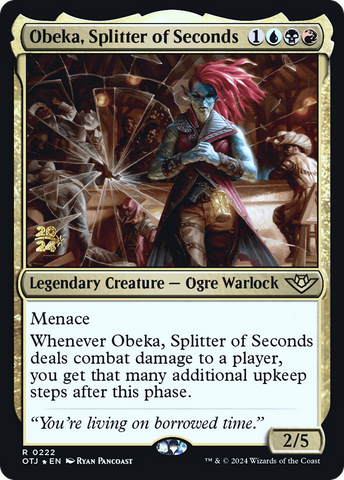 Obeka, Splitter of Seconds [Outlaws of Thunder Junction Prerelease Promos]
