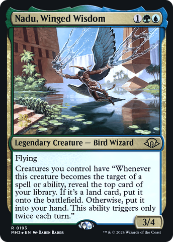 Nadu, Winged Wisdom [Modern Horizons 3 Prerelease Promos]