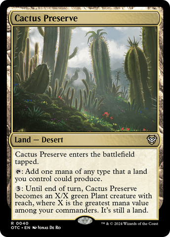 Cactus Preserve [Outlaws of Thunder Junction Commander]
