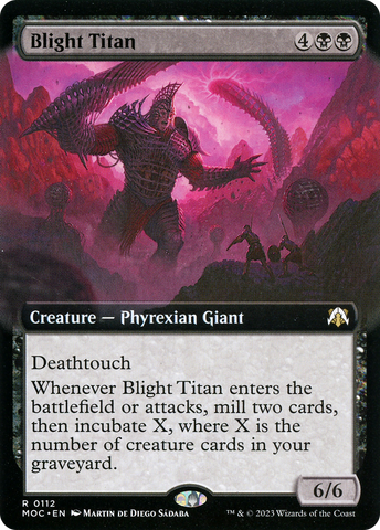 Blight Titan (Extended Art) [March of the Machine Commander]
