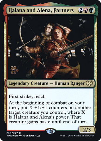 Halana and Alena, Partners [Innistrad: Crimson Vow Prerelease Promos]