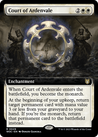 Court of Ardenvale (Extended Art) [Wilds of Eldraine Commander]