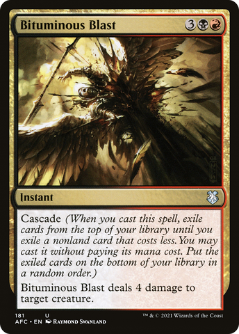 Bituminous Blast [Dungeons & Dragons: Adventures in the Forgotten Realms Commander]