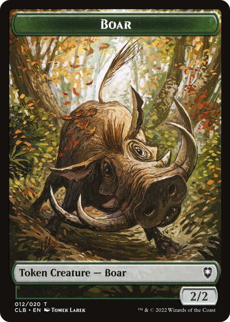 Boar Token [Commander Legends: Battle for Baldur's Gate Tokens]