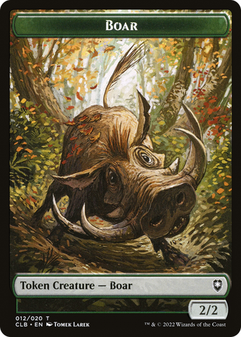 Boar Token [Commander Legends: Battle for Baldur's Gate Tokens]