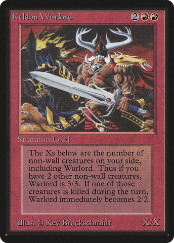 Keldon Warlord [Limited Edition Beta]