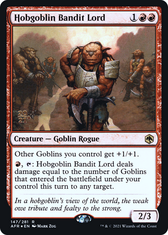Hobgoblin Bandit Lord [Dungeons & Dragons: Adventures in the Forgotten Realms Prerelease Promos]