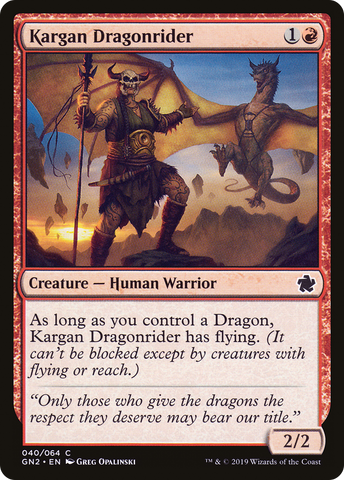 Kargan Dragonrider [Game Night 2019]